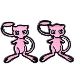 3 For $35 Pokemon Pokeball Stainless Steel Enameled Stud Character Earrings